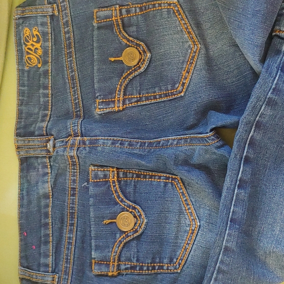 💖Bubblegum Knee length Capri Jeans - Picture 2 of 3